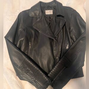 Vegan Leather Biker Jacket.